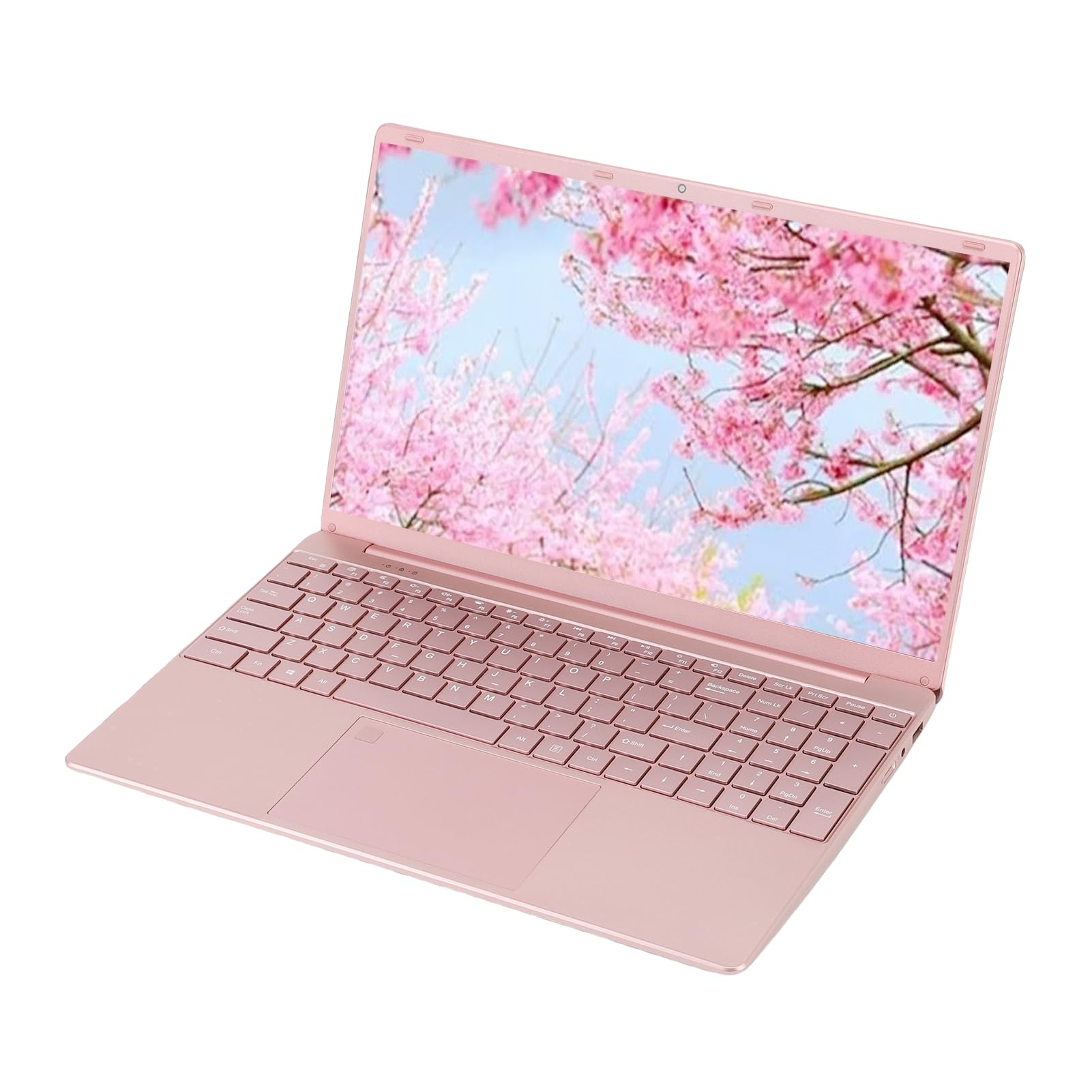 Luocute de 15,6 Polegadas Laptop Rosa, Mini Laptop Quad Core N5095